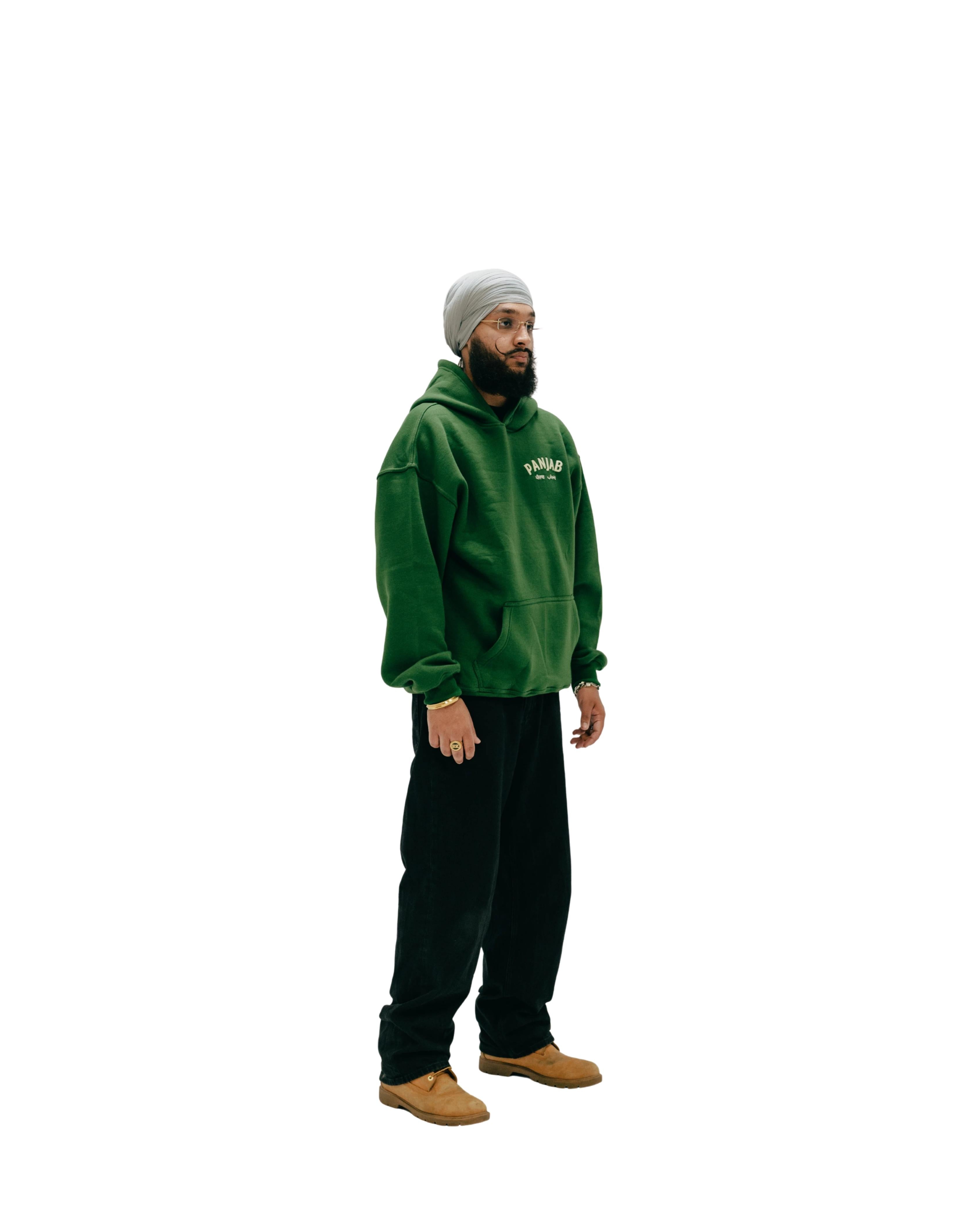 Panjab Hoodie - Forest Green