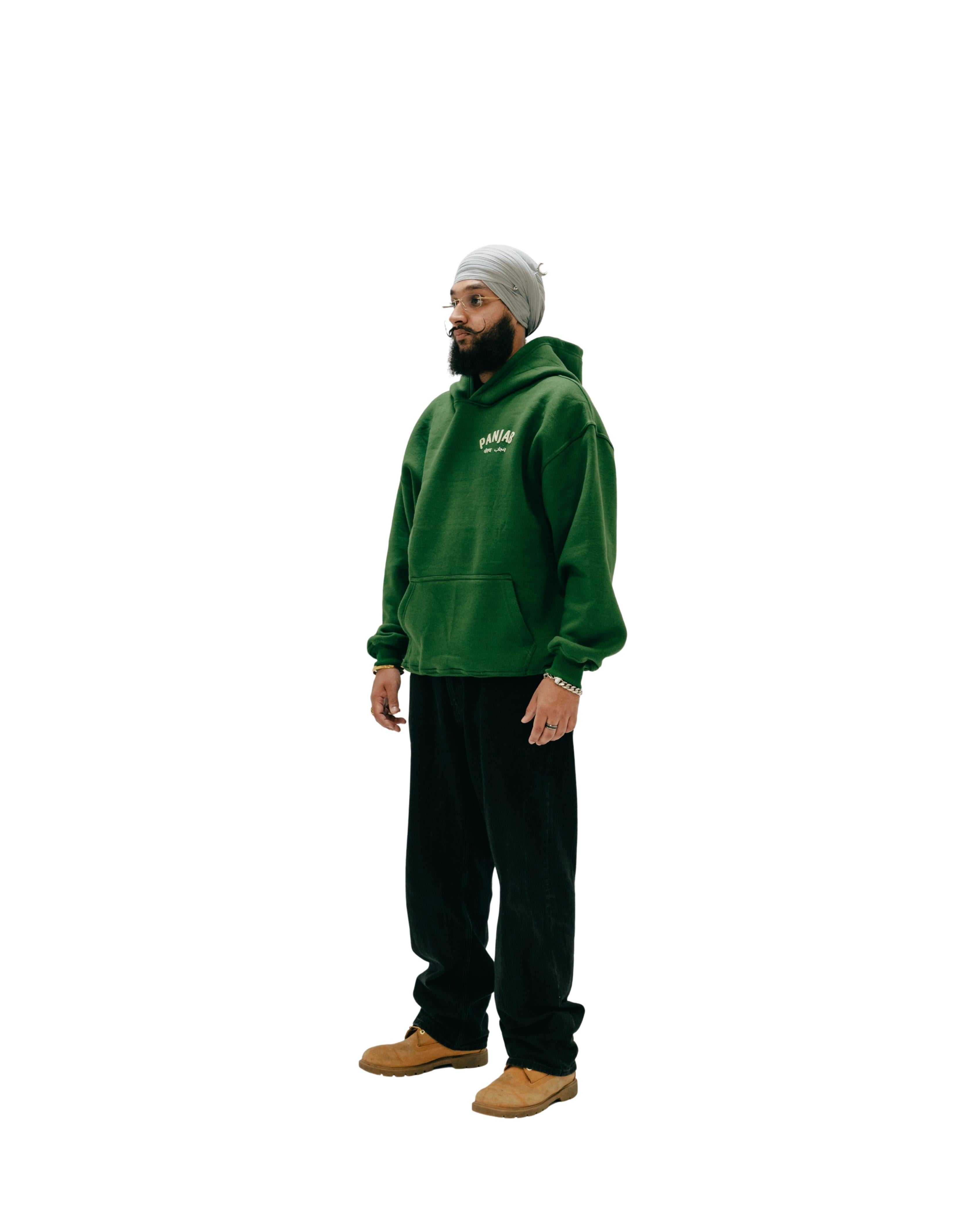 Panjab Hoodie - Forest Green
