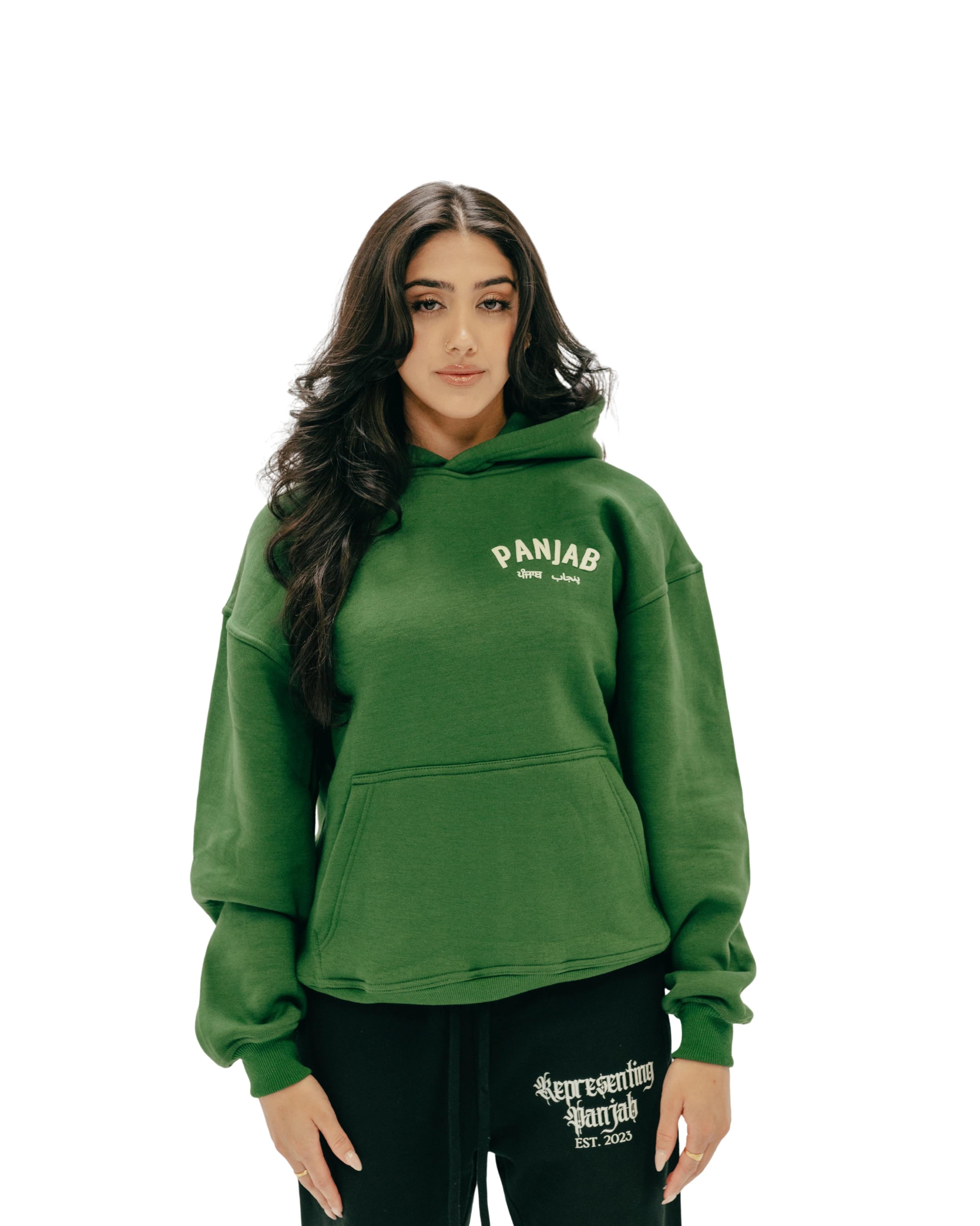 Panjab Hoodie - Forest Green
