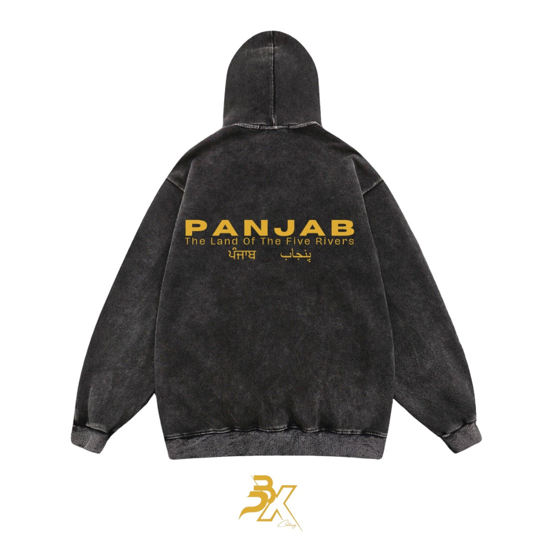 Faded PANJAB Over-Sized hoodie